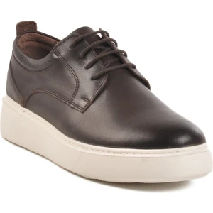 Kahve Hakiki Deri Erkek Günlük Ayakkabı A-40 M