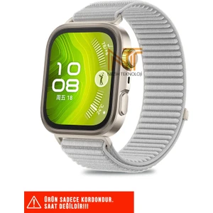 Huawei Fit 4 Pro / Fit 4 / Fit 3 Uyumlu Sportif Örgü Cırtlı Pratik Kordon