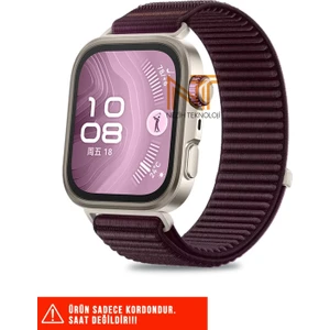 Huawei Fit 4 Pro / Fit 4 / Fit 3 Uyumlu Sportif Örgü Cırtlı Pratik Kordon