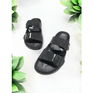 Tokalı ve Cırtlı Class Rahat Taban Ev ve Dışarı Terliği