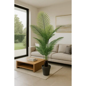 YAPAY AREKA AĞACI 150 CM DEKORATİF SALON BİTKİSİ YEŞİL RENK