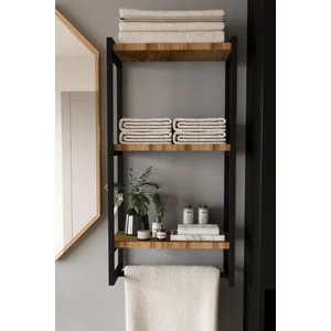 Havluluk Duvar Rafı 3 Katlı Raf Banyo Ofis Mutfak Düzenleyici Modern Geniş Kitap Aksesuar Depolama Rafı Şık Havlu Askısı