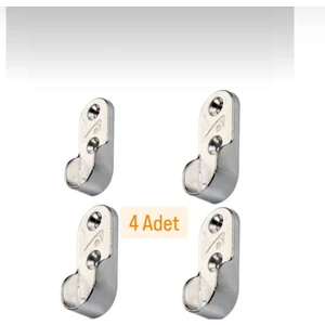 Askı Flaşı Gardrop Dolap Içi Boru Askı Aparatı 4 Adet