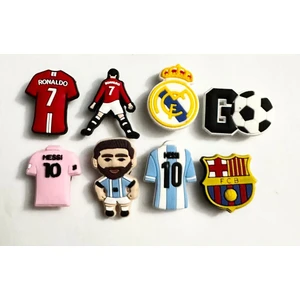 8 Adet Crocssüs Terlik Süsü Messi & Ronaldo Ithal Üründür