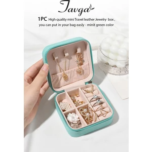 Mini Mücevher Takı Kutusu - Kolye, Yüzük, Küpe Düzenleyici Takı Çantası