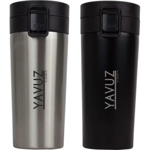 Kişiye Özel Premium Kilitli Kapaklı Çelik Termos Bardak 350 ml