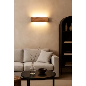 Aysem Wood Yansıtma Tasarımlı Çift Yönlü Ahşap Salon Hol Cafe  Otel  Duvar Aplik Avize