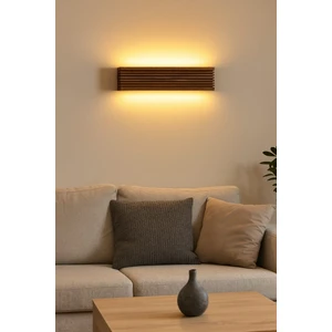 Aysem Wood Yansıtma Tasarımlı Çift Yönlü Ahşap Aplik