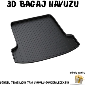 Bmw 5 Seri (E39) 1996 ve 2003 3D Bagaj Havuzu