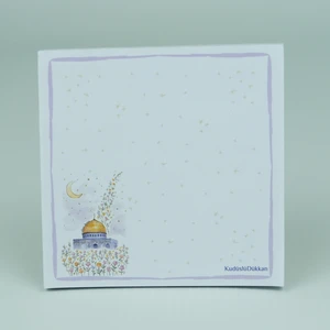 Çiçekli Aksa Kare Notluk