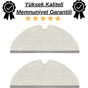 Roborock Q5 Pro, Q5 Pro Plus 2 Adet Mop Fiber Paspas-Yüksek Kaliteli