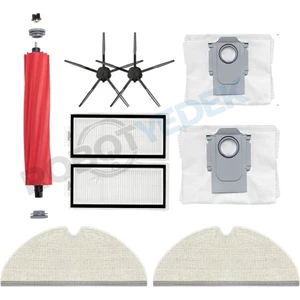 Roborock Q7 Max Plus Siyah Uyumlu Fırça Hepa Filtre Mop Toz Torba Seti-9 Parça