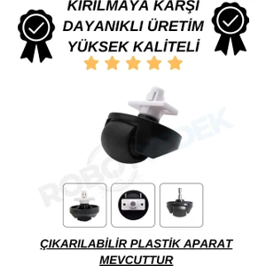 Roborock Q7 Max, Q7 Max Plus Uyumlu Siyah Yedek Tekerlek