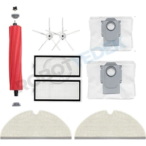 Roborock Q7 Max Plus Beyaz Uyumlu Fırça Hepa Filtre Mop Toz Torba Seti-9 Parça