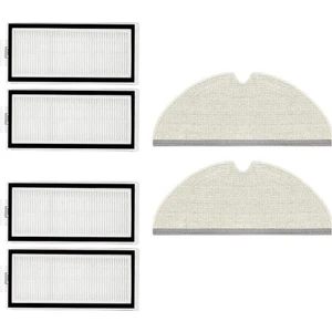 Roborock Q5 Pro, Q5 Pro Plus Uyumlu Yedek Hepa Filtre ve Mop-6 Parça