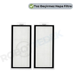 Roborock Q5 Pro, Q5 Pro Plus Uyumlu 2 Adet Hepa Filtre