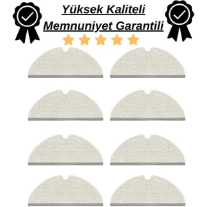Roborock Q5 Pro, Q5 Pro Plus 8 Adet Mop Fiber Paspas-Yüksek Kaliteli