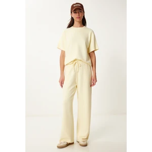 Rahat Esnek Örme Alt-Üst Takım LBY0004 SARI