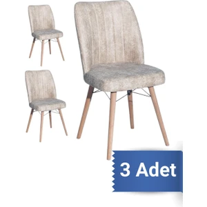 Avenza Living Kare Gold 3'lü Sandalye Mutfak Sandalyesi