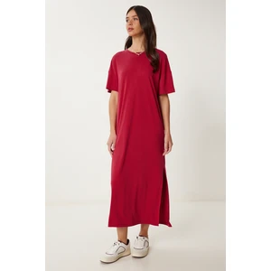 Oversize Basic Yazlık Örme Elbise