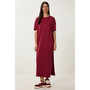 Happiness İstanbul Oversize Basic Yazlık Örme Elbise