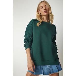 Fermuar Detaylı Şardonlu Sweatshirt