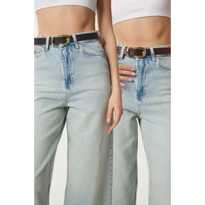 Happiness İstanbul 2’li Paket Hakiki Deri Kadın Kemer