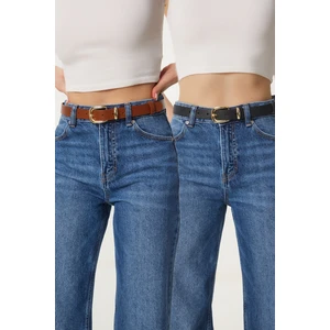 Happiness İstanbul 2’li Paket Hakiki Deri Kadın Kemer