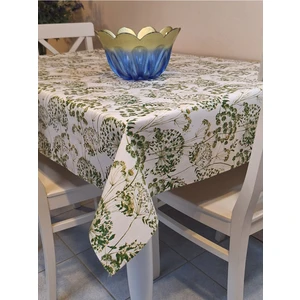 Başak Ev Tekstili Elyaflı Pvc Muşamba - Desenli Silinebilir Masa Örtüsü ( Yeşil )