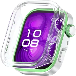 Huawei Watch Fit 4 Pro Uyumlu Silikon Ekran ve Kasa Koruyucu Şeffaf