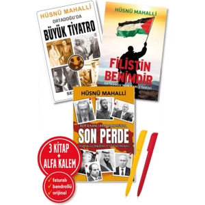 Alfa Kalem+ Filistin Benimdir+Ortadoğu'da Büyük Tiyatro+Son Perde - Bop Hüsnü Mahalli 3 Kitap Yeni