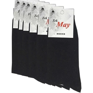 Siyah Erkek Çorabı Tek- May Komet 6 Lı