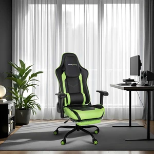 adore mobilya Adore Gaming Combo Profesyonel Oyuncu ve Çalışma Koltuğu-Siyah-Yeşil 71X130-139,5X58 cm (Gxyxd)