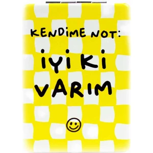 Kendime Not: Iyi Ki Varım! Makyaj Aynası - Kompakt Cep Aynası
