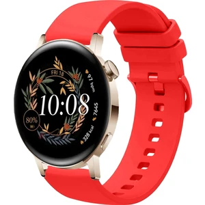 Huawei Watch Gt3 42MM ile Uyumlu Kordon Jel Silikon Tokalı Kayış