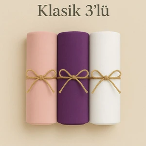 Penye Pamuksu Şal Klasik 3 Lü Set