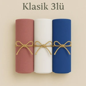 Penye Pamuksu Şal Klasik 3 Lü Set