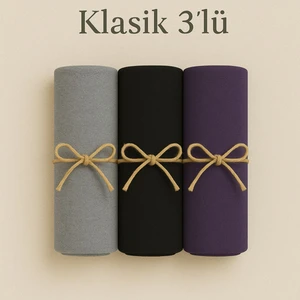 Penye Pamuksu Şal Klasik 3 Lü Set