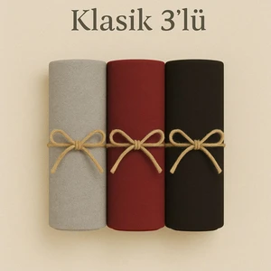 Penye Pamuksu Şal Klasik 3 Lü Set