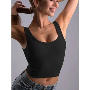 Marsala Model Seamles  Straplez  Sütyen Crop  Crop Siyah Renk