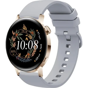 Huawei Watch Gt3 42MM ile Uyumlu Kordon Jel Silikon Tokalı Kayış