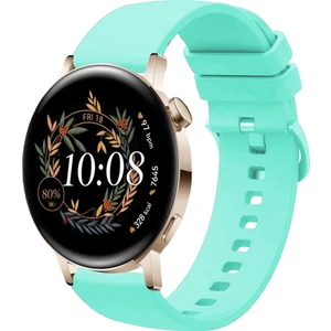 Huawei Watch Gt3 42MM ile Uyumlu Kordon Jel Silikon Tokalı Kayış