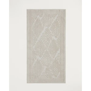 Leafy Pamuklu Bukle Kilim 80X150 cm Krem