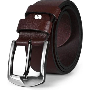 Deri Company Erkek Hakiki (Gerçek) Kot Deri Kemer Kahverengi 112522