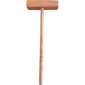 Anaokulu ve Okul Öncesi Için El Yapımı Ahşap Çekiç, Tokmak