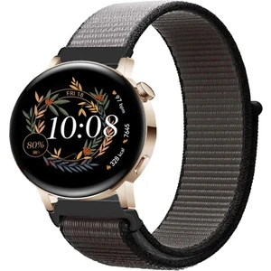 Huawei Watch Gt3 Elegant 42MM Akıllı Saat Uyumlu Spor Kumaş Desenli Cırt Cırtlı Kordon Kayış