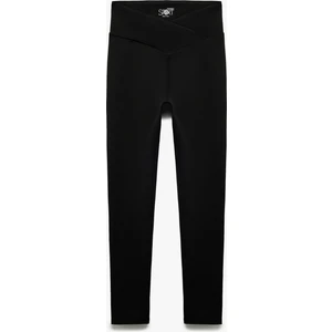 Yüksek Bel Kemer Detaylı Spor Tayt