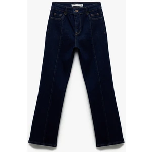 Normal Bel Ispanyol Paça Denim Pantolon - Flare Jeans