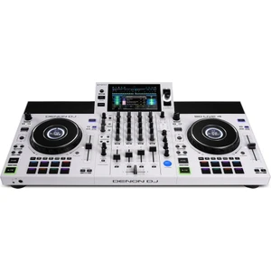 Denon DJ SC Live 4 | 4-Deck Standalone DJ kontrolcü, 7" Dokunmatik Ekran, Dahili Hoparlörler ve WI-FI - Beyaz