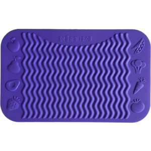 One Little Foodie Finger Placemat - Silikon Bebek Matı  - Mor